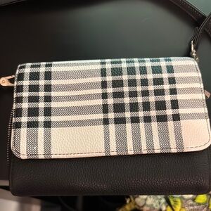 Plaid Black and White Women's Bag